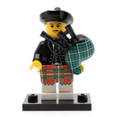 LEGO col07-06 - Bagpiper, Series 7 (Set mit Stand und Zubehör)